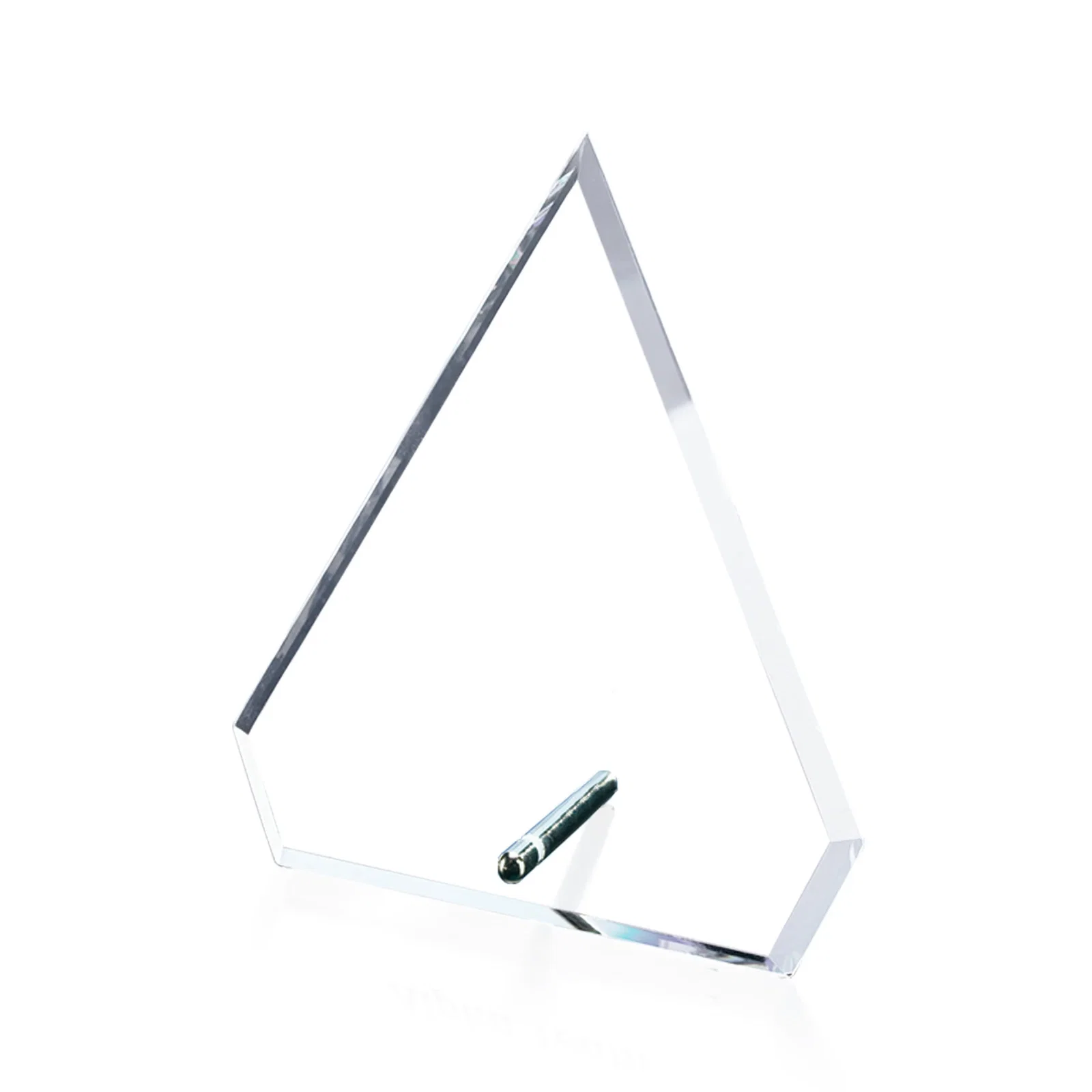 Custom Starfire Crystal Diamond Award with Support Pin for company anniversary events