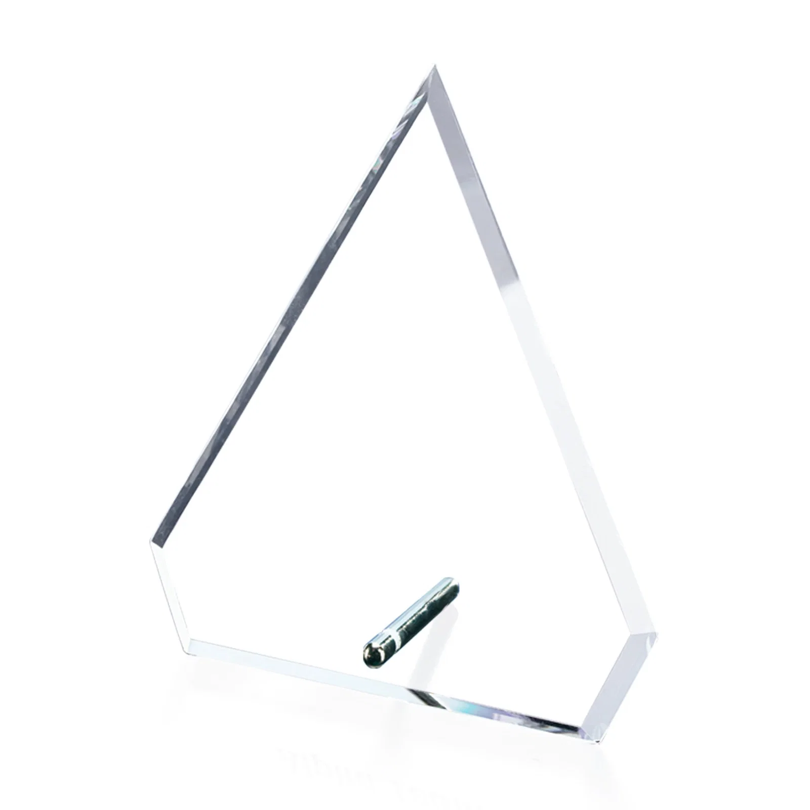 Personalized Starfire Crystal Diamond Award with Support Pin for corporate award ceremonies