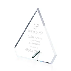 Starfire Crystal Diamond Award with Support Pin