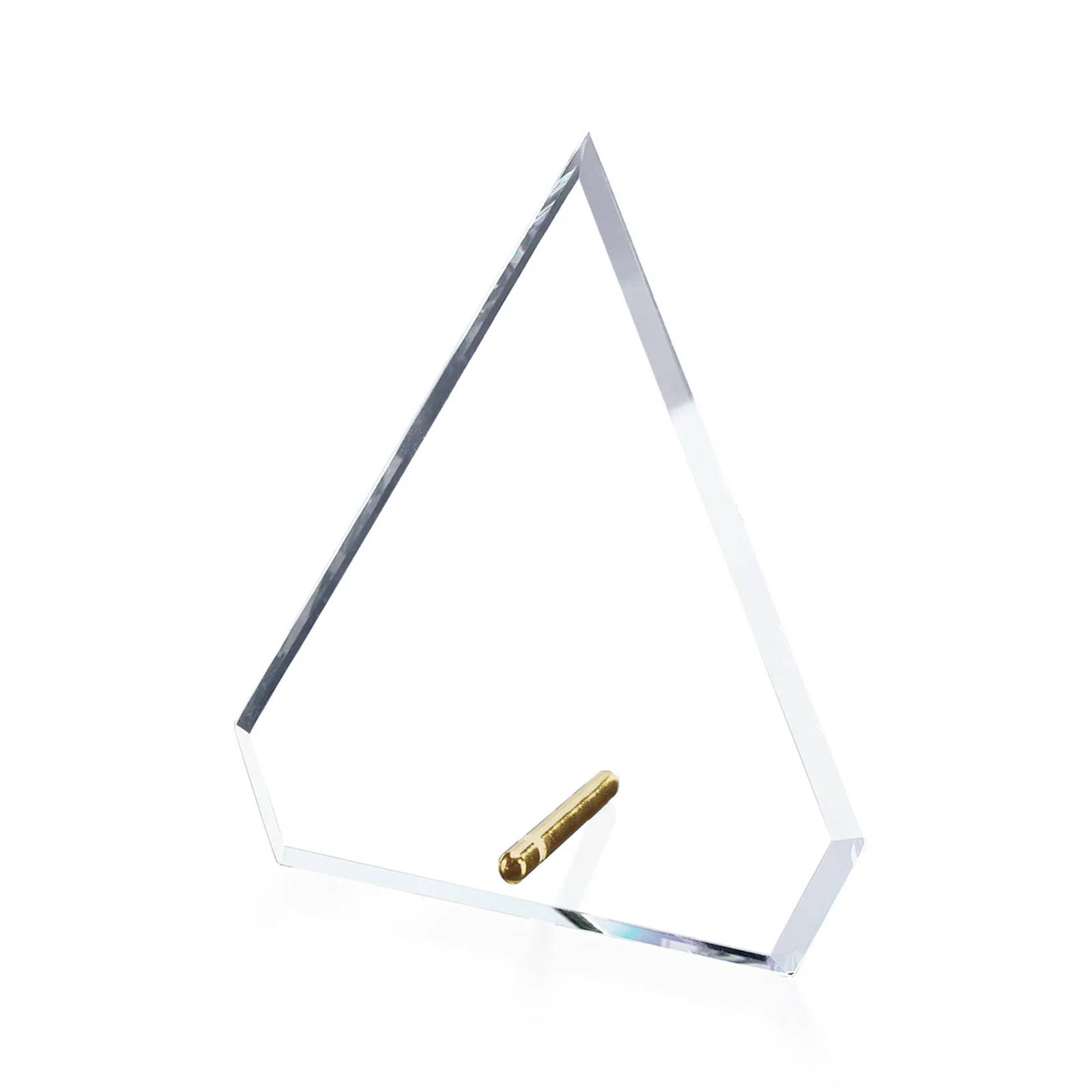Custom Starfire Crystal Diamond Award with Support Pin for safety achievement programs