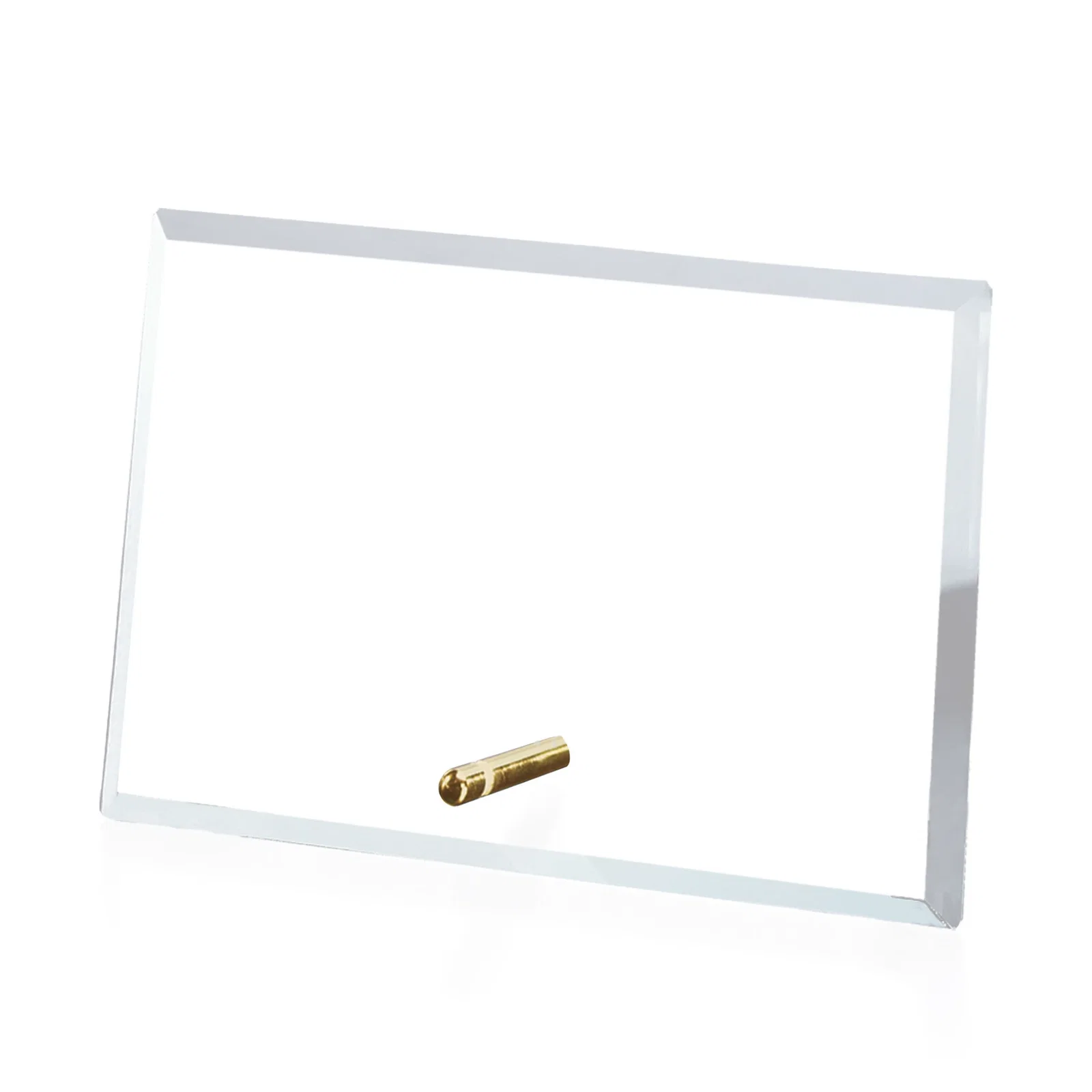 Custom Starfire Crystal Horizontal Rectangle Award with Support Pin, awards for volunteer appreciation