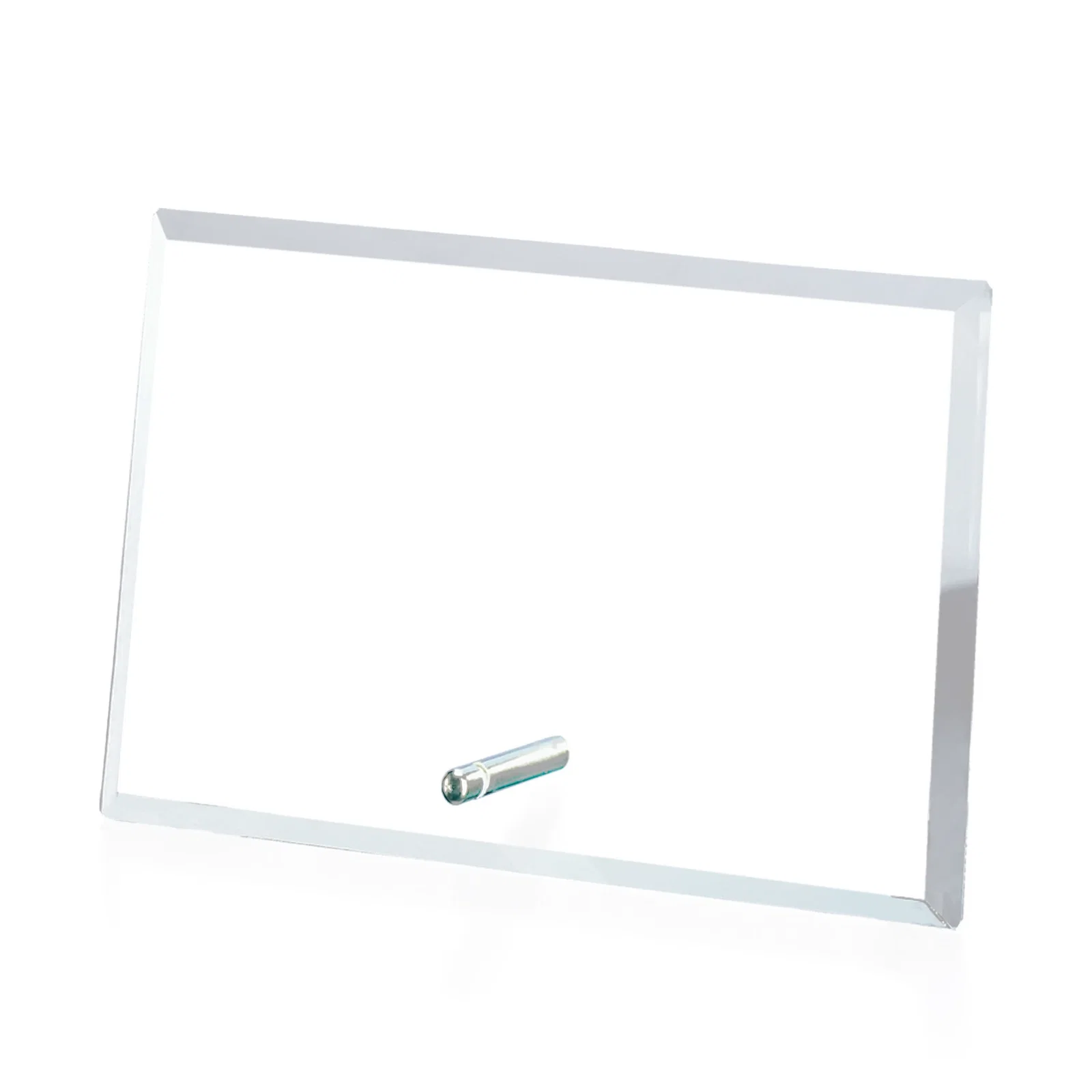 Personalized Starfire Crystal Horizontal Rectangle Award with Support Pin, awards for employee recognition