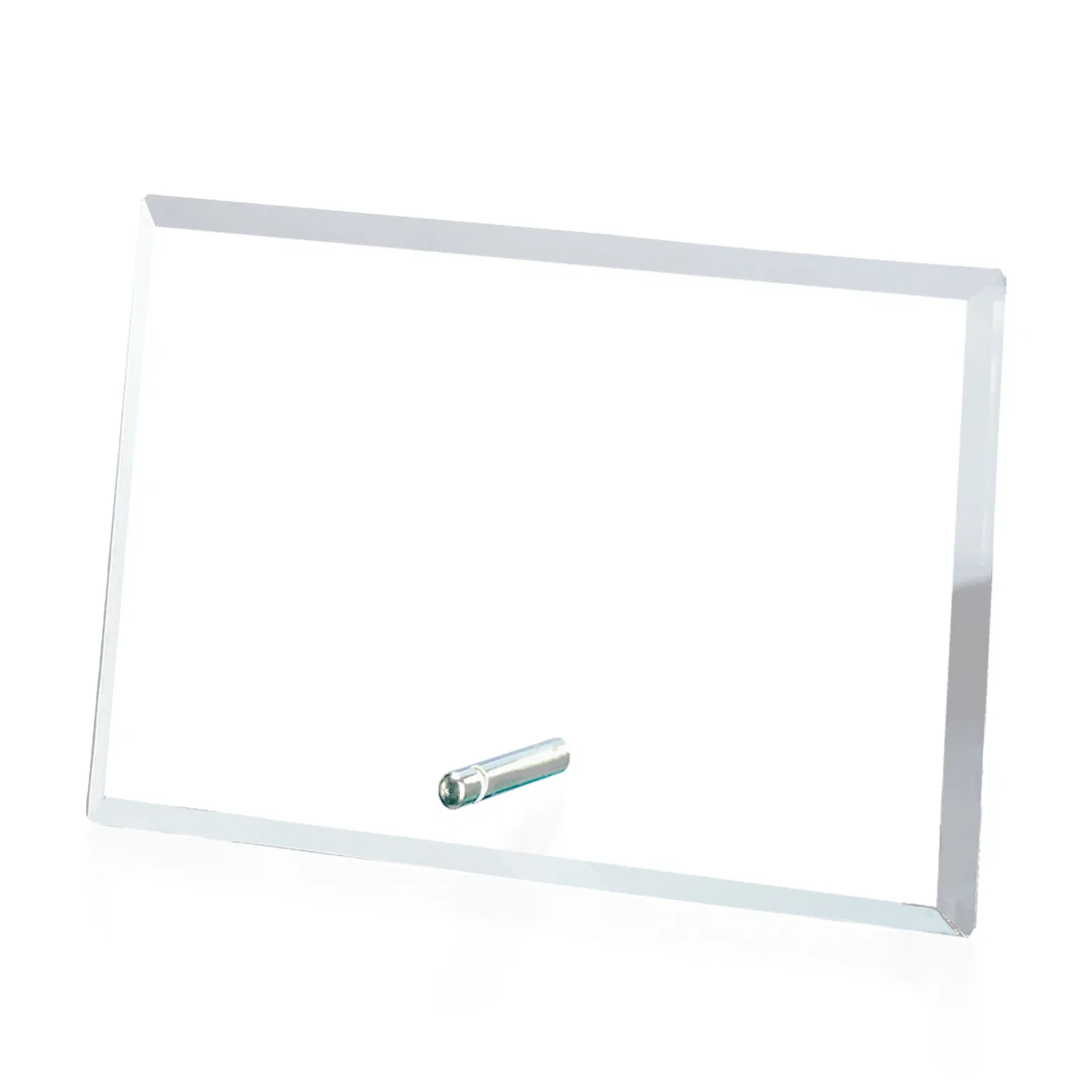 Personalized Starfire Crystal Horizontal Rectangle Award with Support Pin, awards for corporate award ceremonies