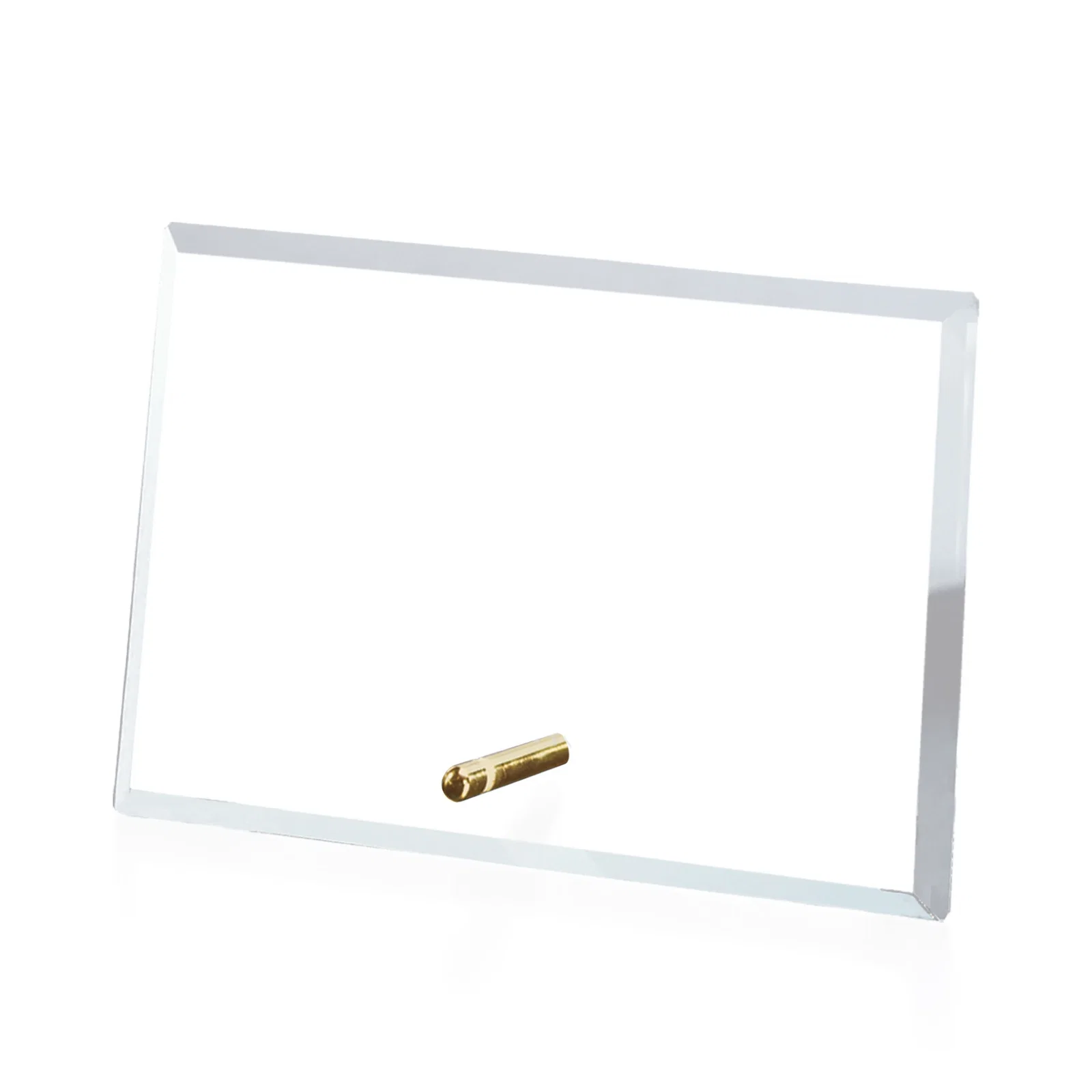 Custom Starfire Crystal Horizontal Rectangle Award with Support Pin, awards for safety achievement programs
