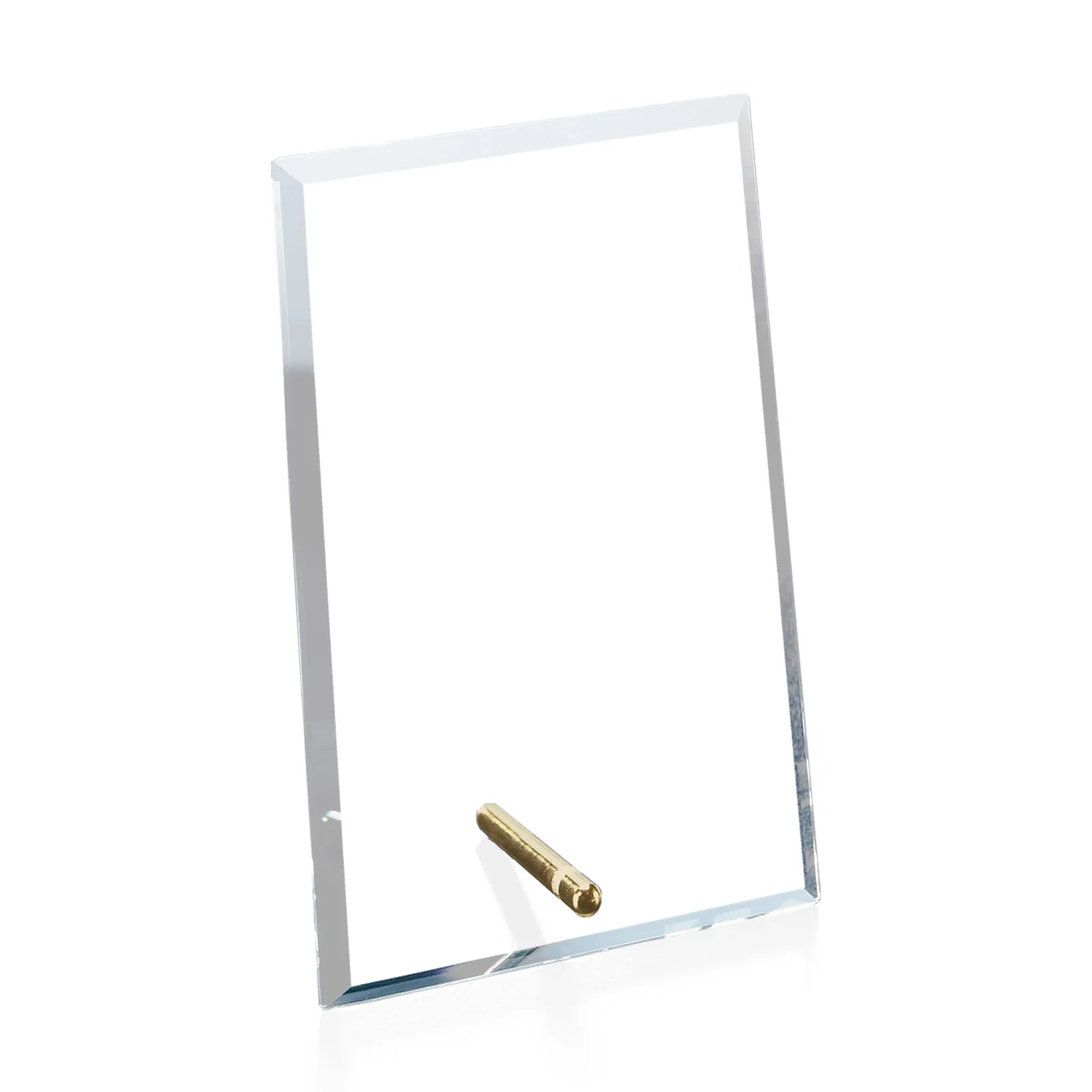 Custom Starfire Crystal Vertical Rectangle Award with Support Pin, awards for volunteer appreciation