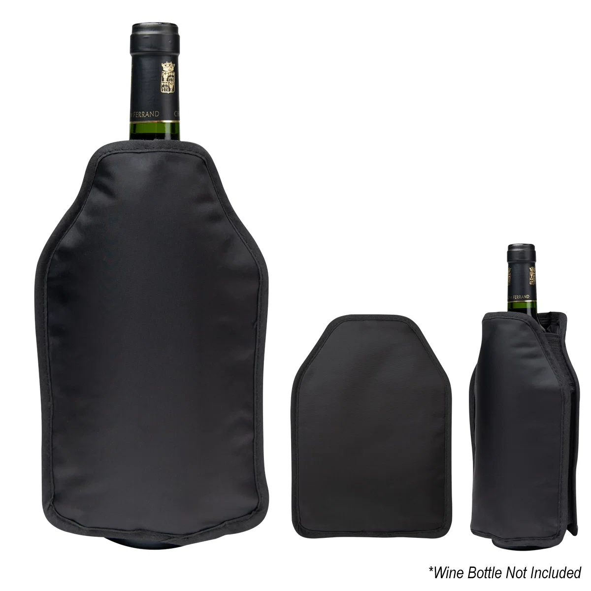 Cooler opened at the top with room for one bottle