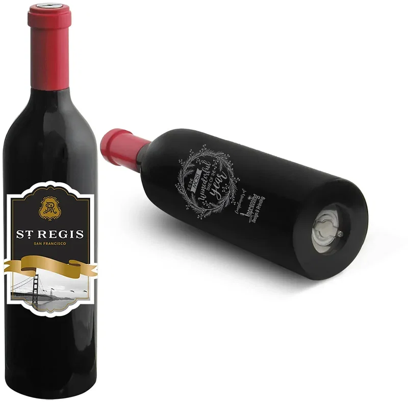 Custom Wine Bottle Spice Mill β view 1