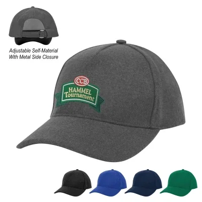 Three-quarter angle across the crown and brim