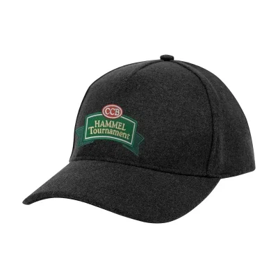 Profile view of the woolen hat