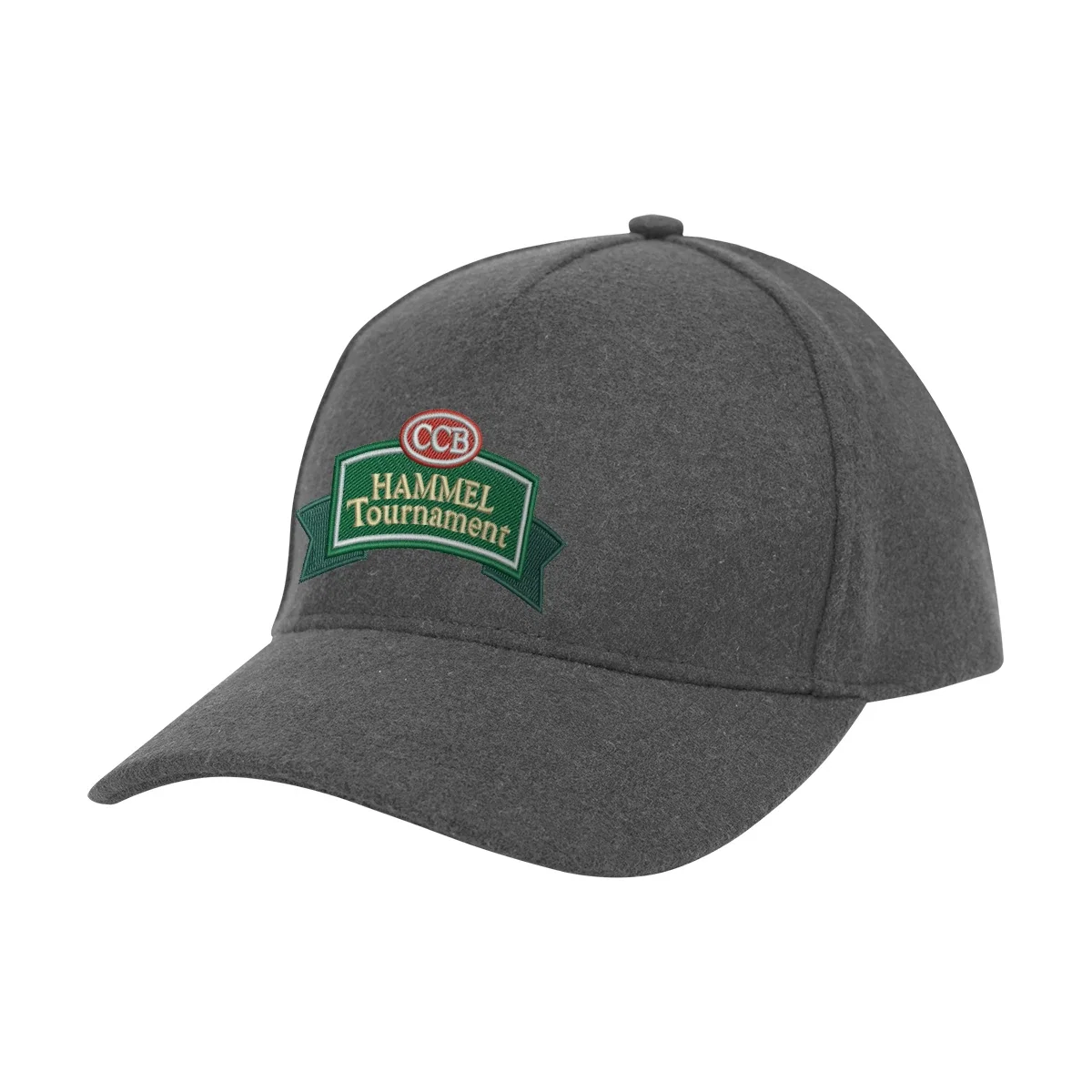 Model wearing the hat, seen from the side