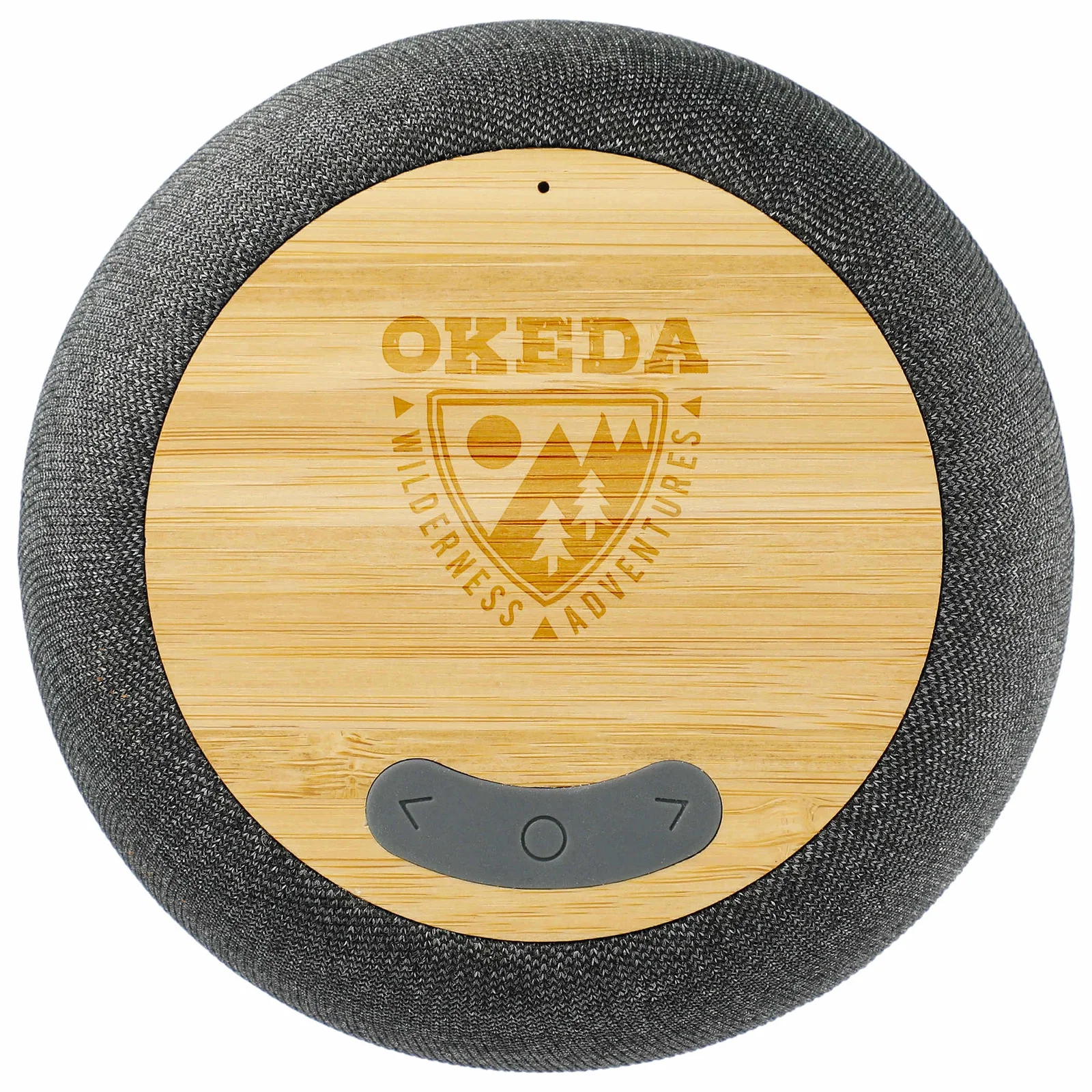 Personalized Bamboo & Fabric Speaker with Wireless Charging - 5W — view 10