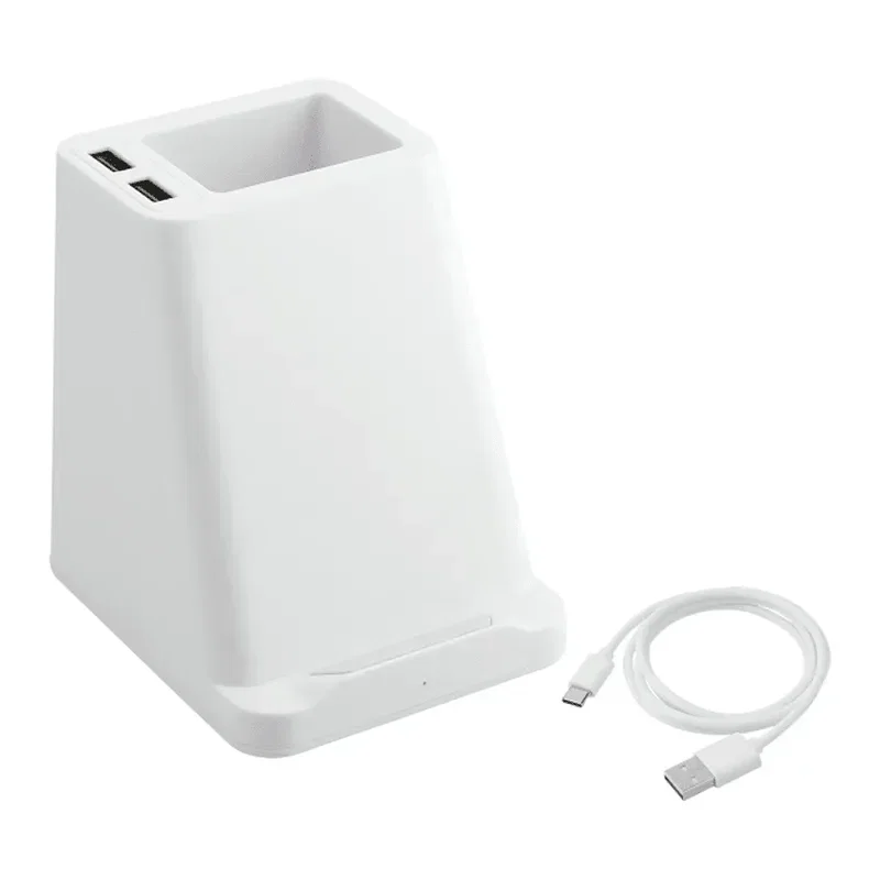 Custom Wireless Charging Pen Holder with Dual Outputs - 5W — view 7