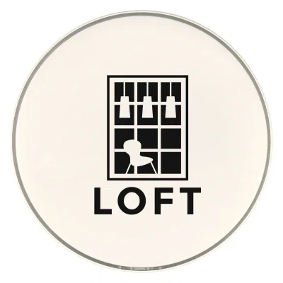 Gray pad viewed from directly overhead