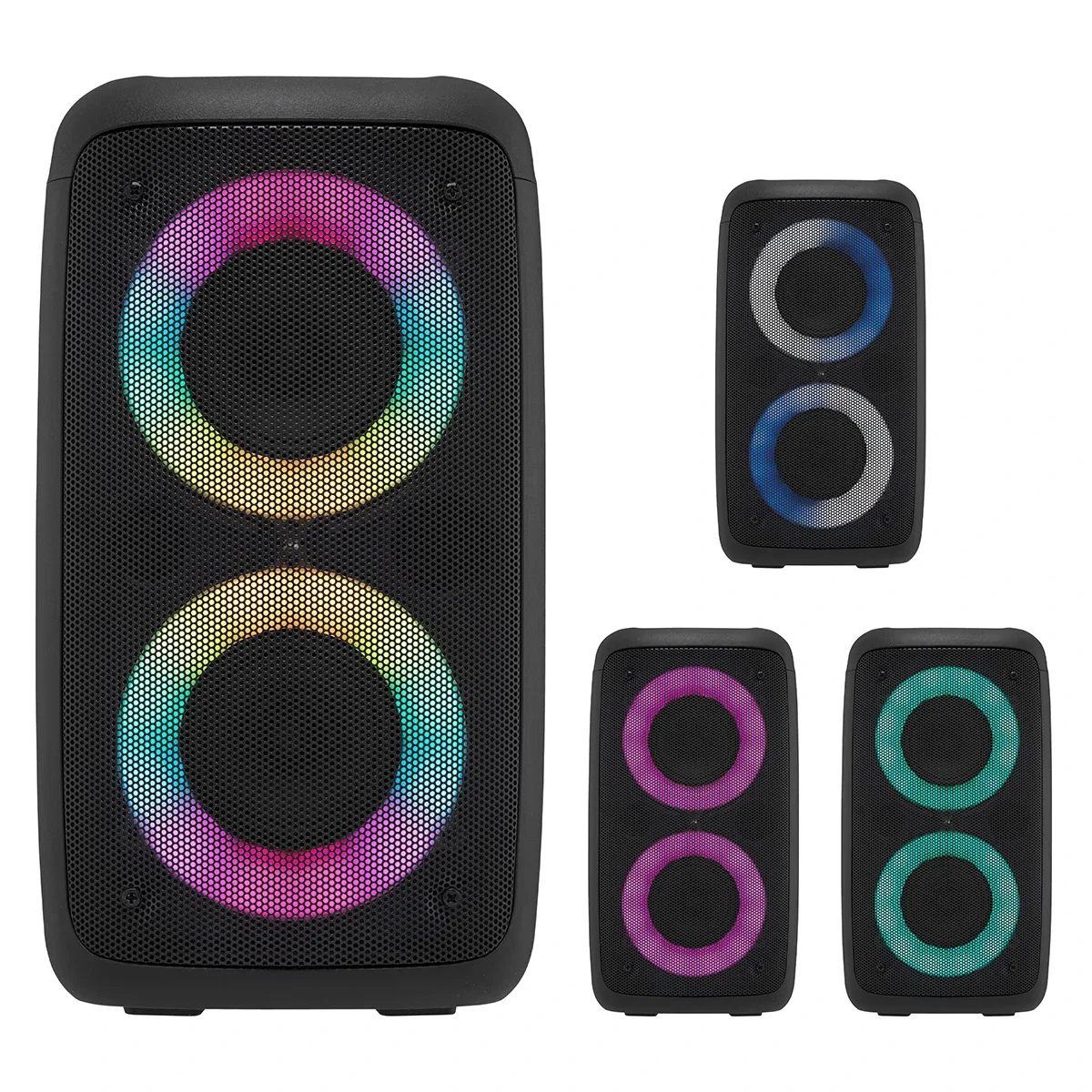 Control buttons along the front of the housing