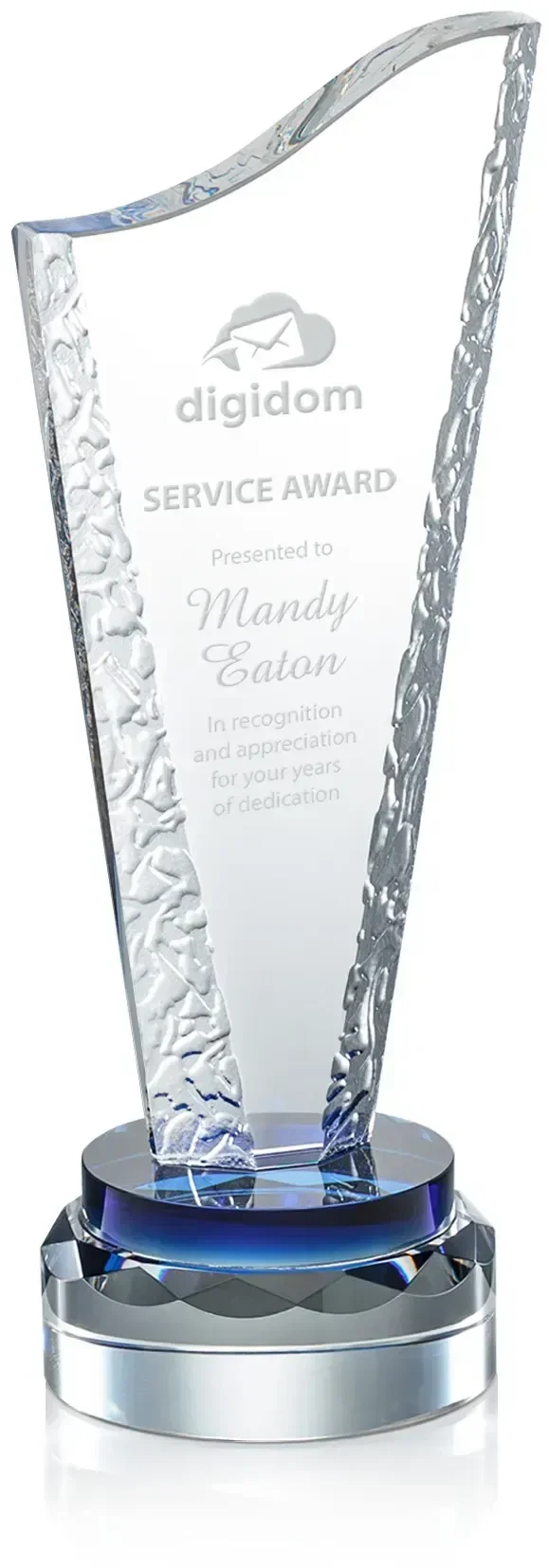Customizable Wolsey Crystal Recognition Award — view 2