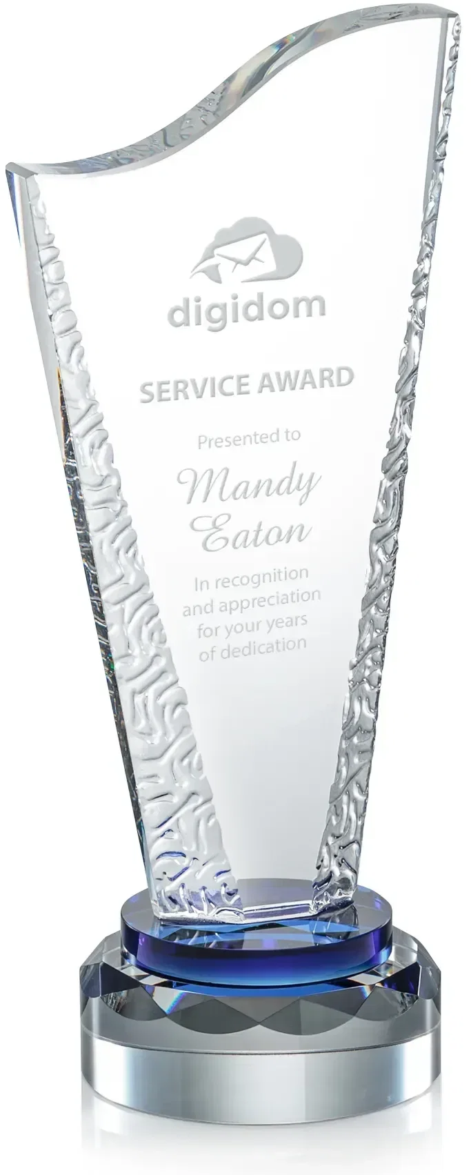 Customizable Wolsey Crystal Recognition Award — view 3