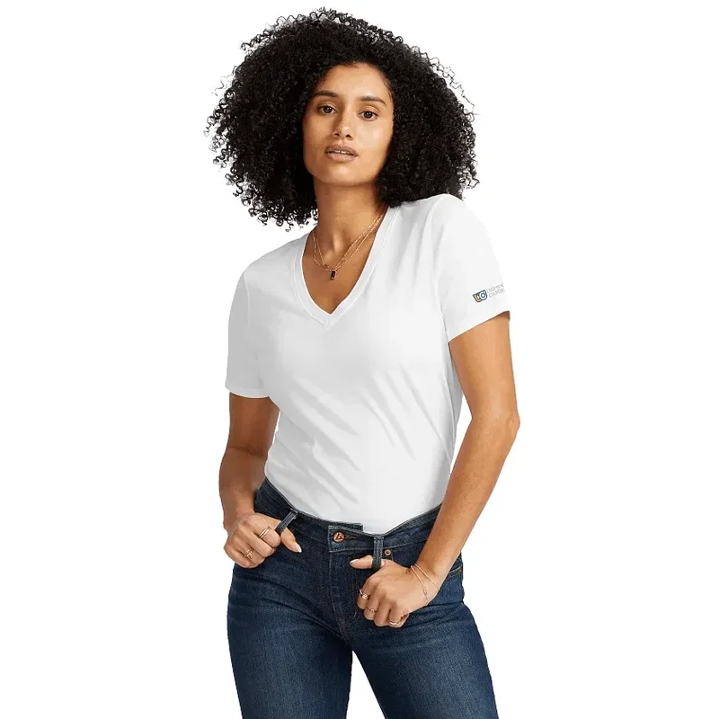 Women's American Giant Classic Cotton V-Neck T-Shirt — view 12