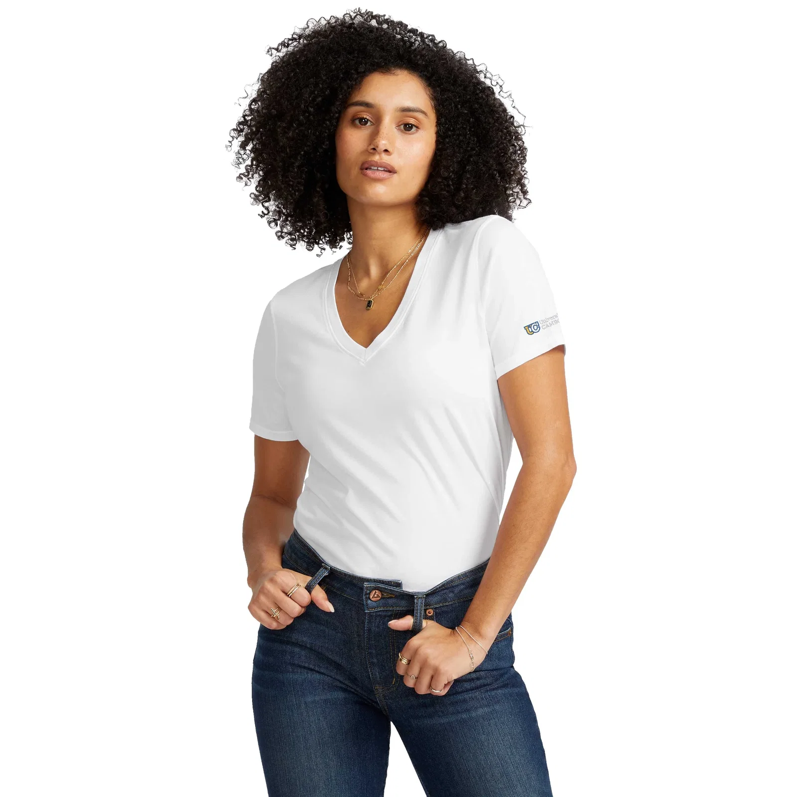 Women's American Giant Classic Cotton V-Neck T-Shirt — view 35