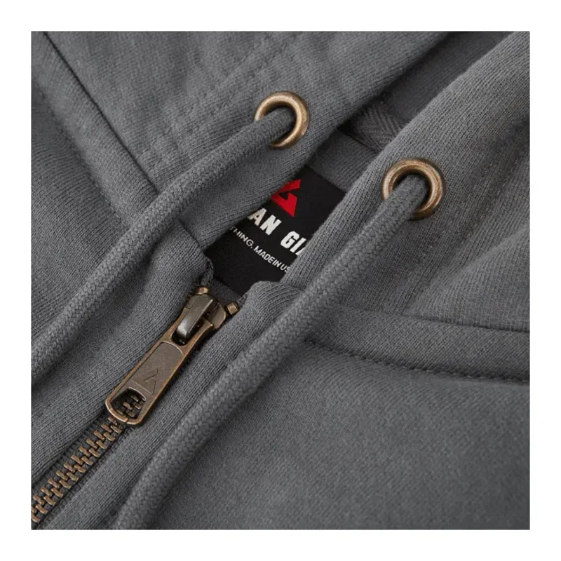 Women's American Giant Classic Full Zip Heavyweight Fleece Hoodie — view 13