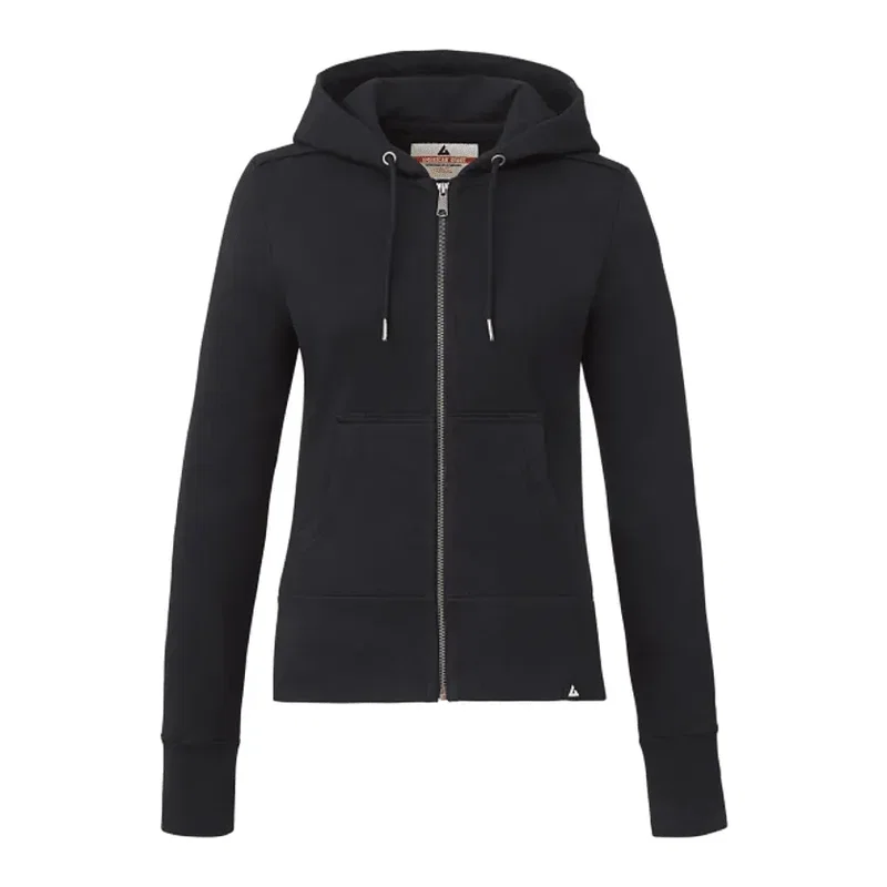 Women's American Giant Classic Full Zip Heavyweight Fleece Hoodie — view 3
