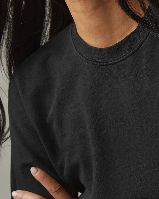 Women's American Giant Everyday Lightweight French Terry Classic Crew Sweatshirt — view 2