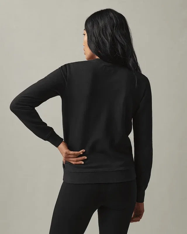 Women's American Giant Everyday Lightweight French Terry Classic Crew Sweatshirt — view 4