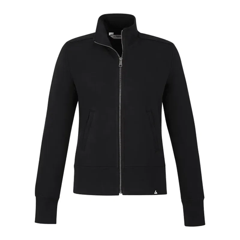 Custom American Giant Moto Full Zip Women's Jacket — view 11