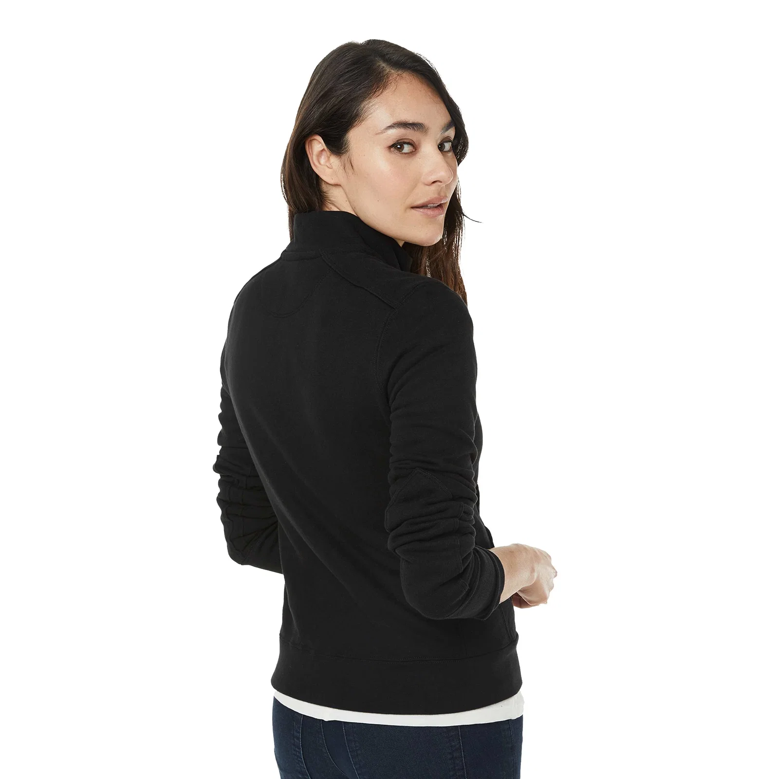 Custom American Giant Moto Full Zip Women's Jacket — view 15
