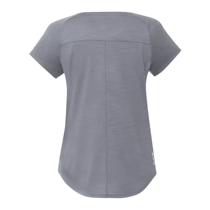 Custom Women's Short Sleeve Curved Hem Tee - Amos Eco — view 13