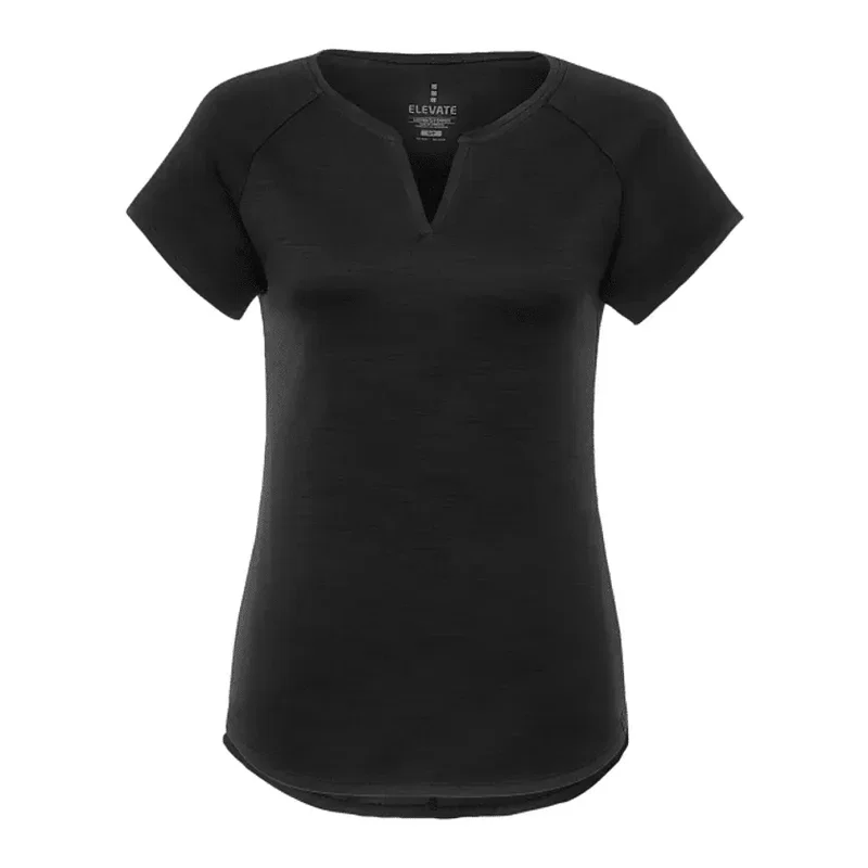 Custom Women's Short Sleeve Curved Hem Tee - Amos Eco — view 20