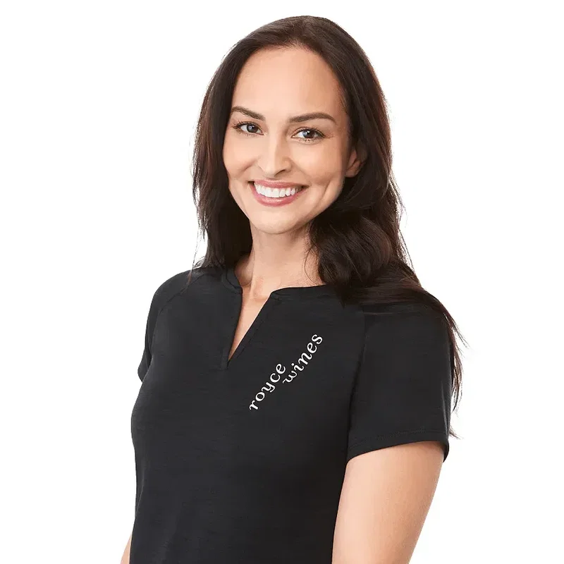 Custom Women's Short Sleeve Curved Hem Tee - Amos Eco — view 23