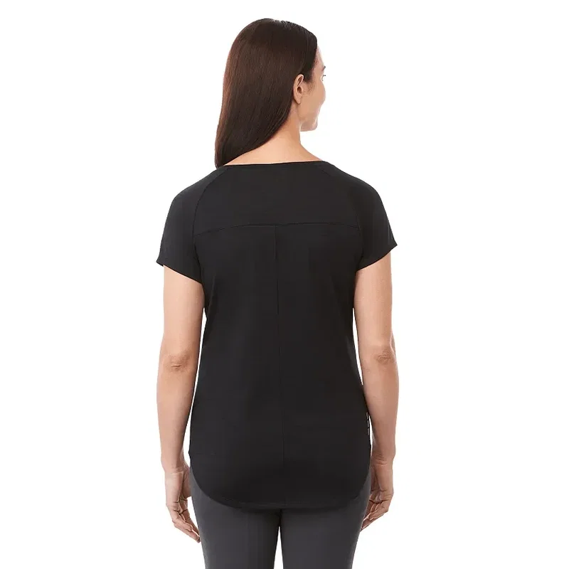 Custom Women's Short Sleeve Curved Hem Tee - Amos Eco — view 25