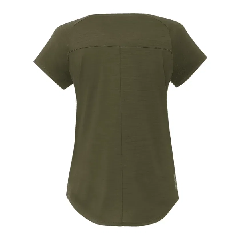 Custom Women's Short Sleeve Curved Hem Tee - Amos Eco — view 3