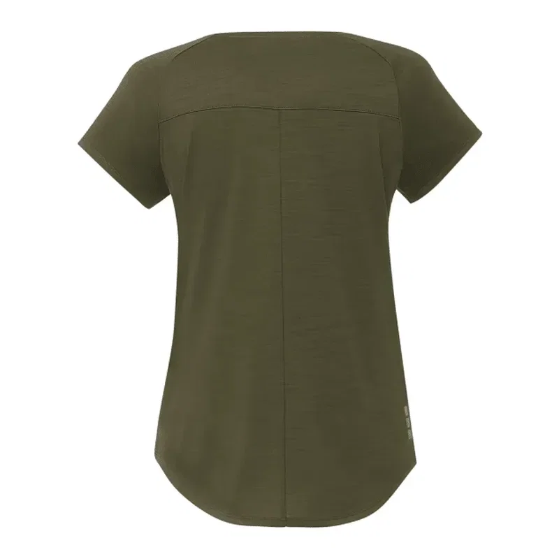 Custom Women's Short Sleeve Curved Hem Tee - Amos Eco — view 3