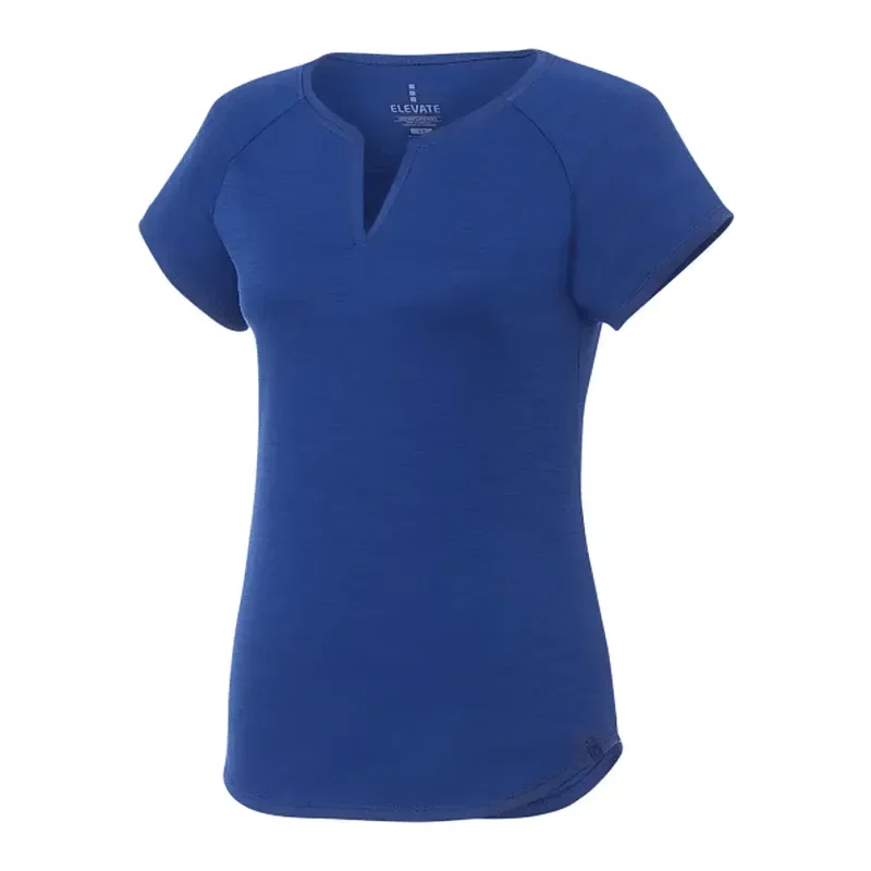Custom Women's Short Sleeve Curved Hem Tee - Amos Eco — view 7