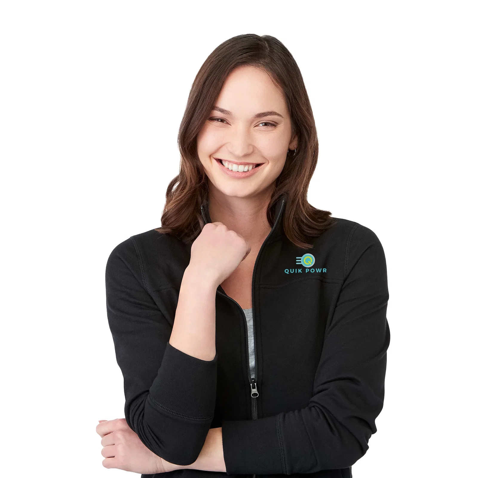 Custom Argus Eco Fleece Full Zip for Women — view 36