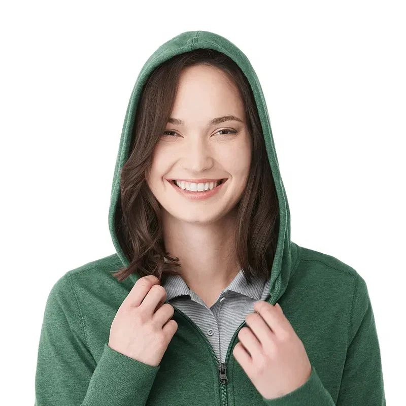 Custom Eco Fleece Women's Full Zip Hoody — view 12