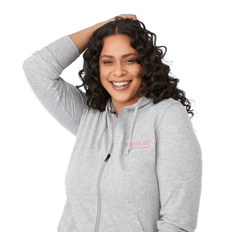 Custom Eco Fleece Women's Full Zip Hoody — view 28