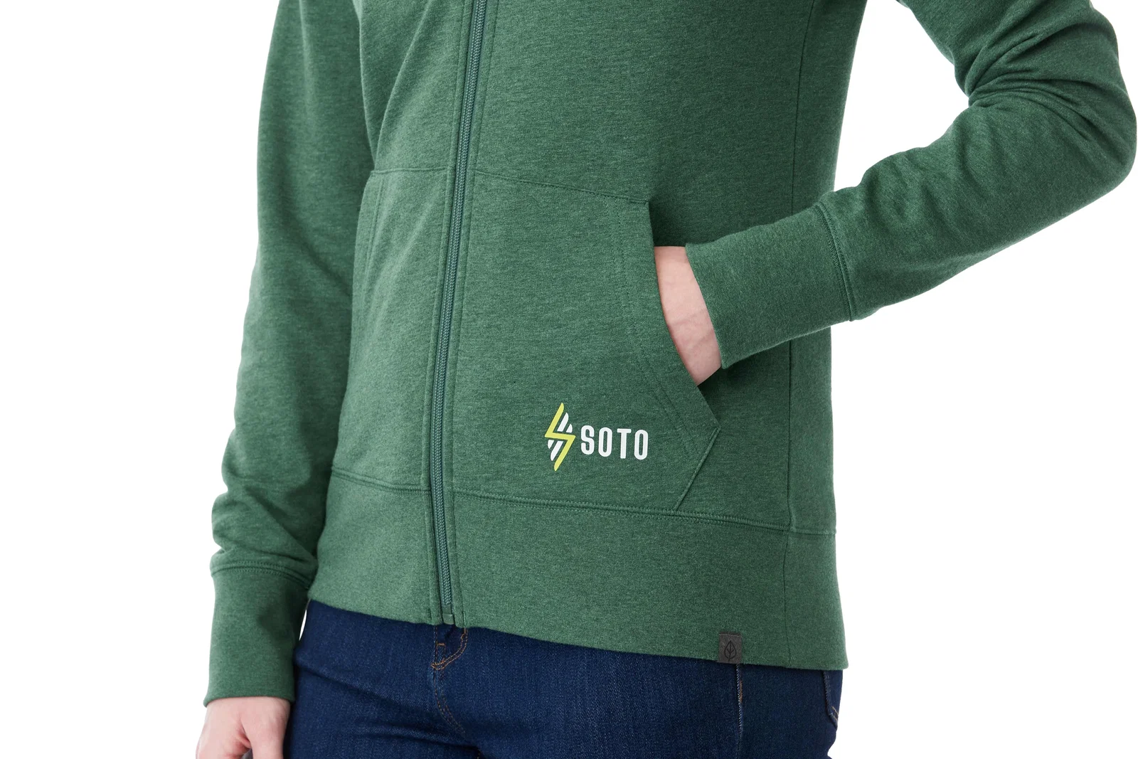 Custom Eco Fleece Women's Full Zip Hoody — view 47
