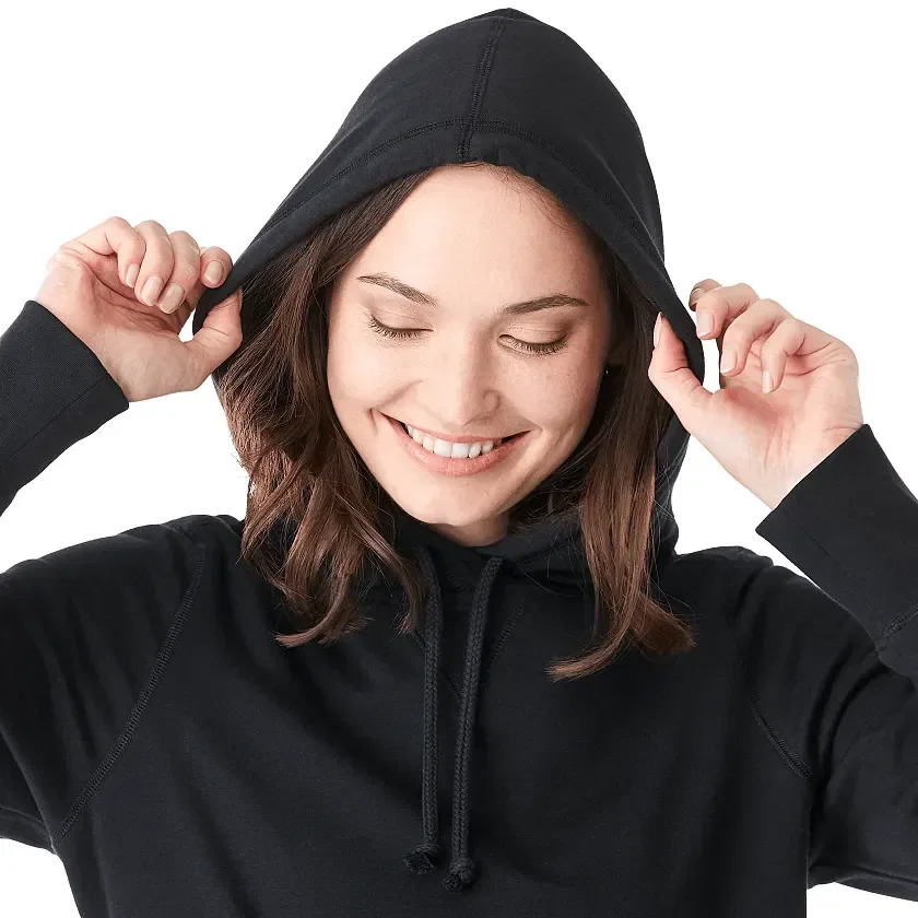 Argus Eco Fleece Women's Hoody being worn