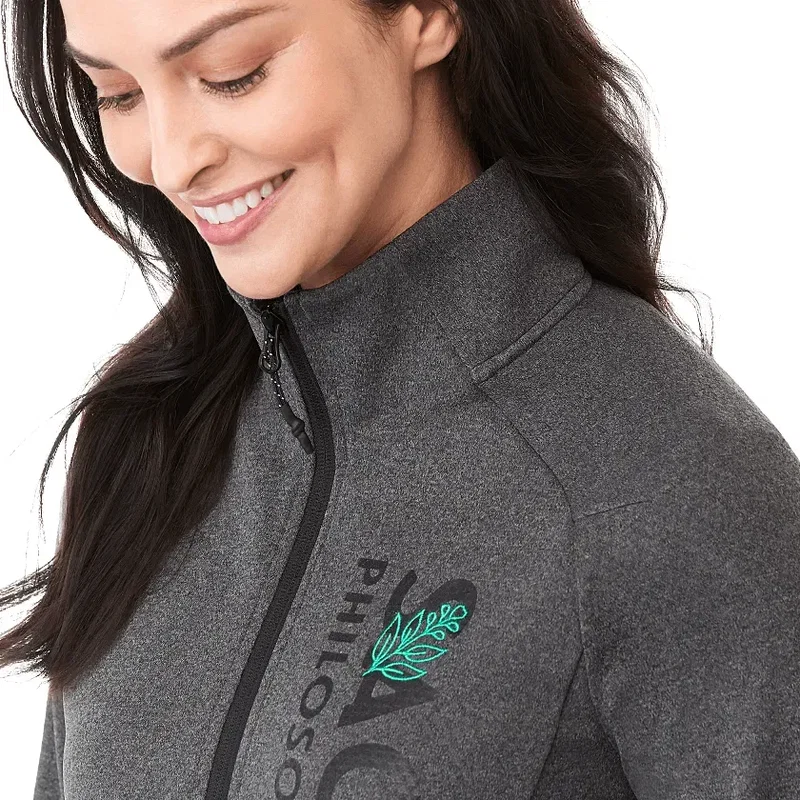 Personalized Women's Eco Knit Full Zip Performance Jacket — view 8