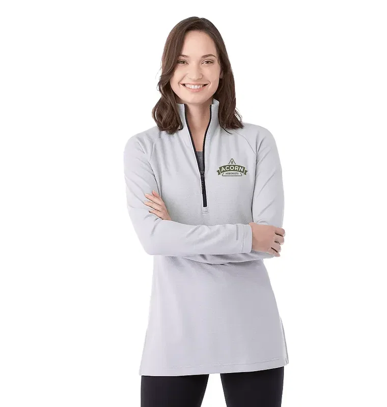 Custom Eco Knit Half Zip for Women — view 5