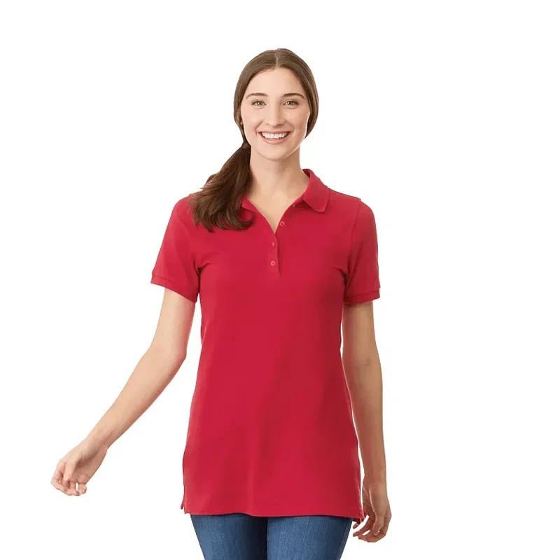 Custom Belmont Pique Polo Shirt for Women — view 9