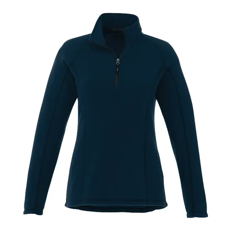 Customized Women's Half Zip Poly Microfleece - Bowlen Style — view 10