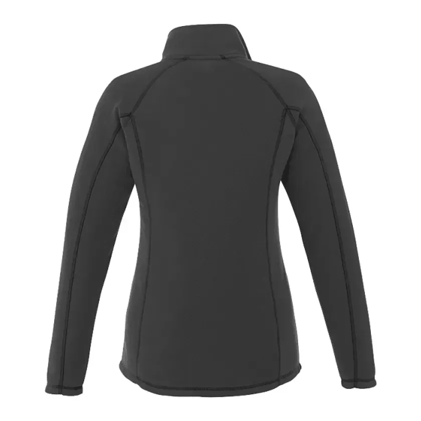 Customized Women's Half Zip Poly Microfleece - Bowlen Style — view 2