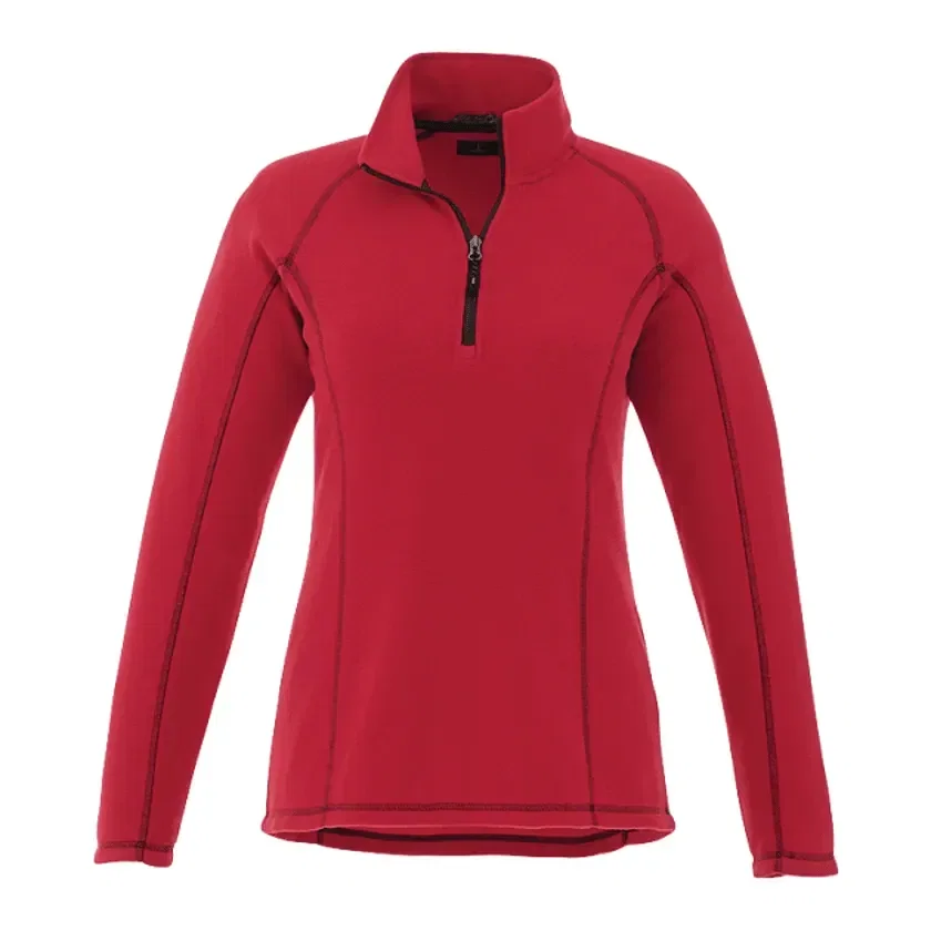 Customized Women's Half Zip Poly Microfleece - Bowlen Style — view 6