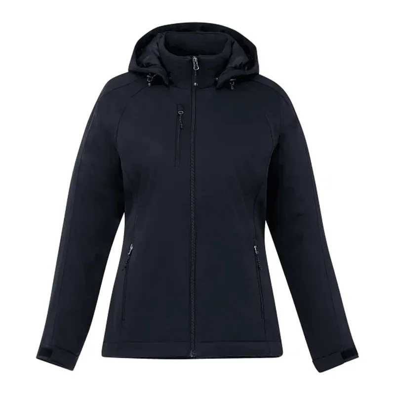 Custom Women's Bryce Insulated Softshell Logo Jacket with Hood — view 10