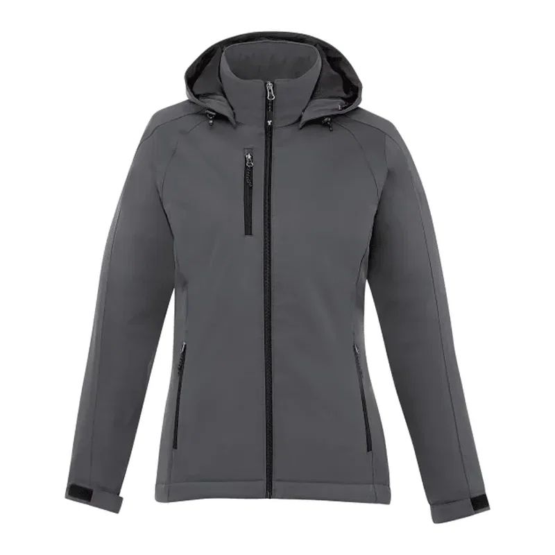 Custom Women's Bryce Insulated Softshell Logo Jacket with Hood — view 15