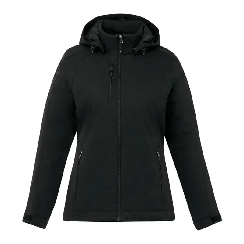 Custom Women's Bryce Insulated Softshell Logo Jacket with Hood — view 7