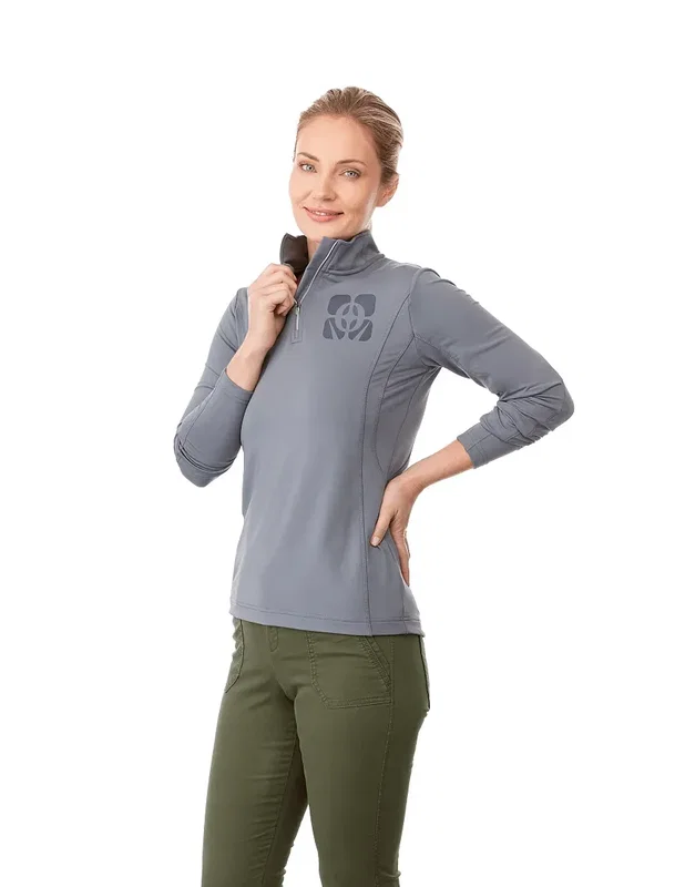 Personalized Women's CALTECH Knit Quarter Zip — view 6